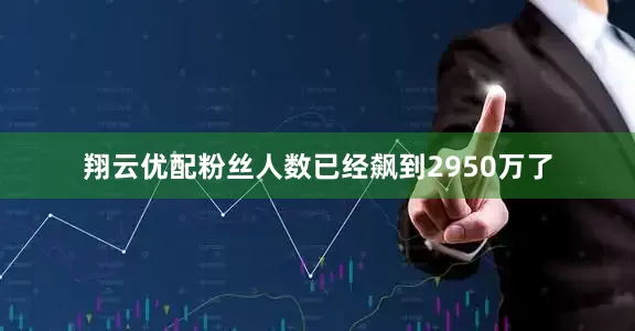 翔云优配粉丝人数已经飙到2950万了