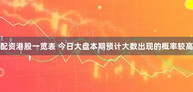 配资港股一览表 今日大盘本期预计大数出现的概率较高